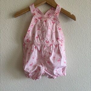 Carter’s Just One You Pink Flamingo Lightweight Overall 3 months